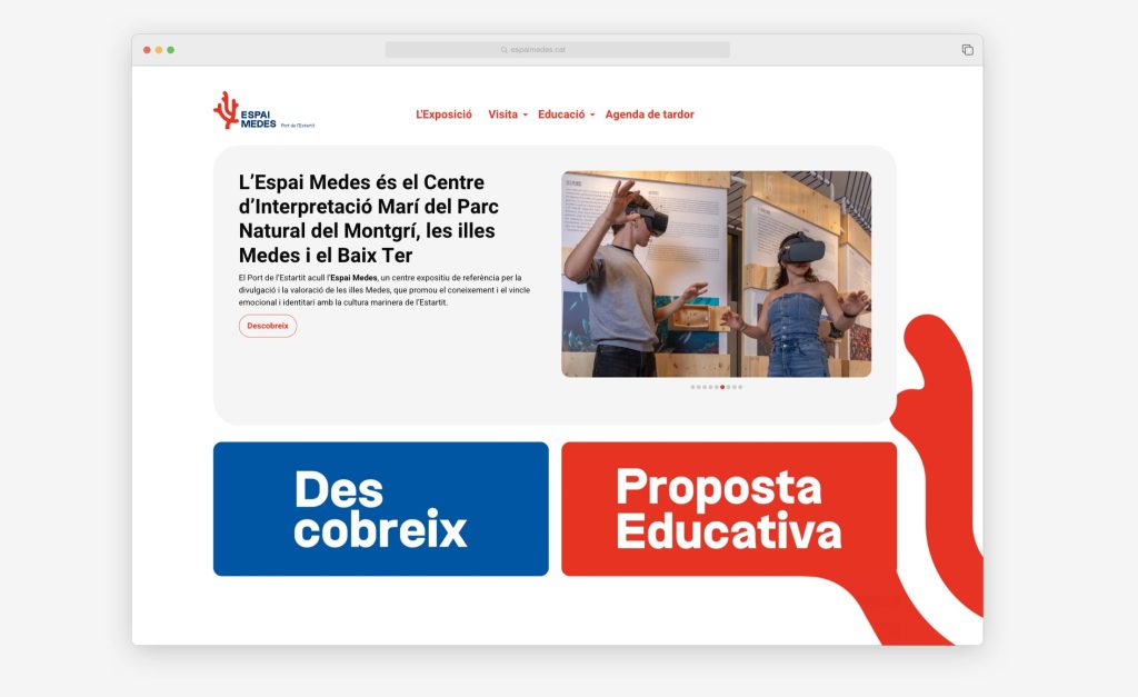 Imatge del web de l'Espai Medes